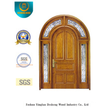 Security Double Door with Glass and Iron (B-9011)
